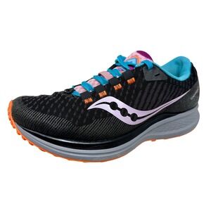 Saucony Womens Canyon TR Trail Run Shoes Black Purple Blue Orange Women's Size 8